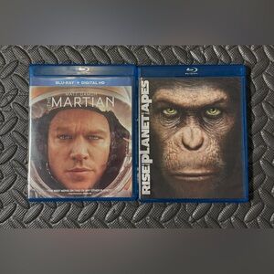 The Martian and Rise of the Planet of the Apes Blu-ray Set